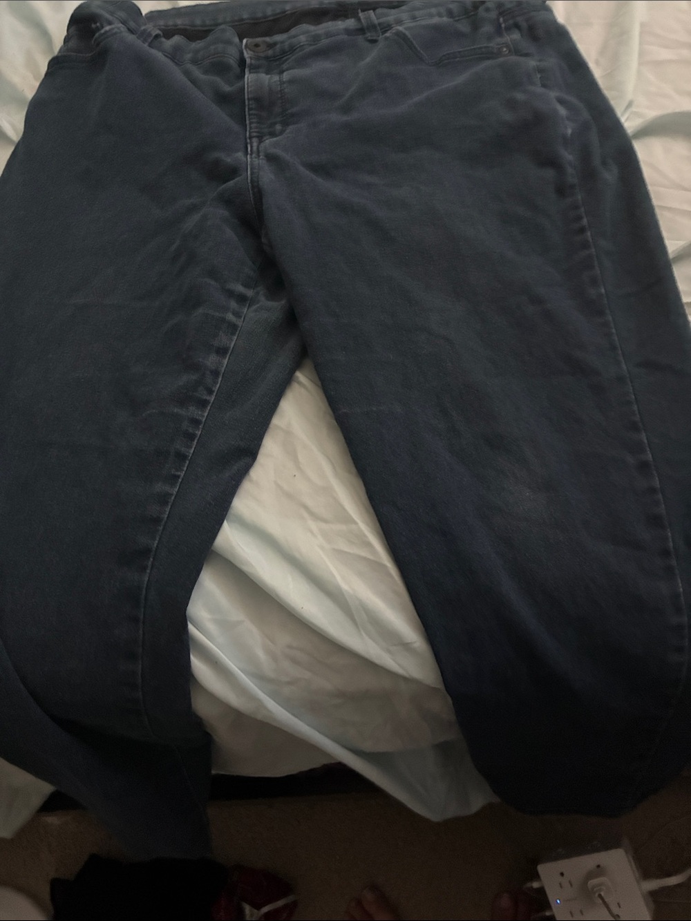 Forever 21 Dark Navy Straight Leg Jeans